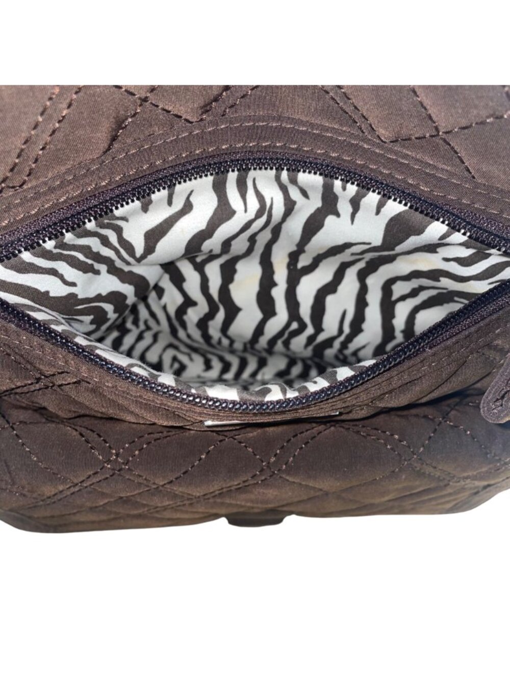 Vera Bradley Women’s Brown Quilted Fabric With Buckle Front Pocket Backpack image 8